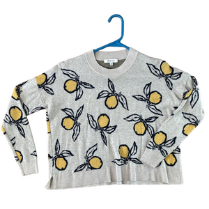 Madewell Women's Crewneck Sweater Lemon Cashmere Blend Size XXS